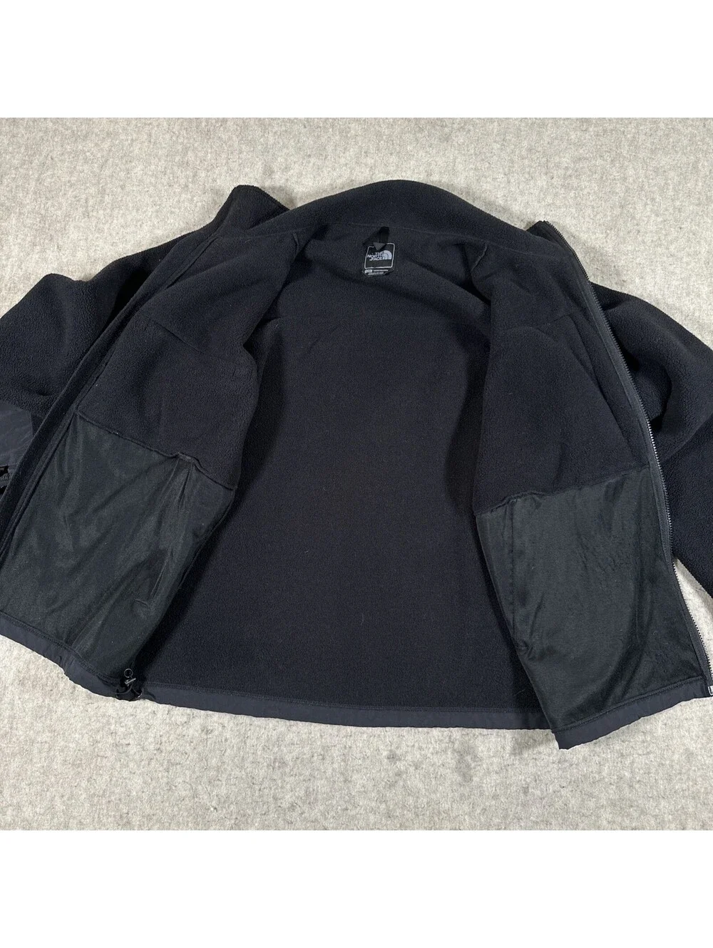 The North Face Jacket Men’s Large Black Denali Full Zip Polartec Fleece Hiking
